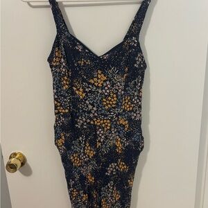 Stitch Fix Navy Floral Sleeveless Romper